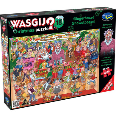 HOLDSON PUZZLE - WASGIJ CHRISTMAS 18, 1000PC (GINGERBREAD SHOWSTOPPER)