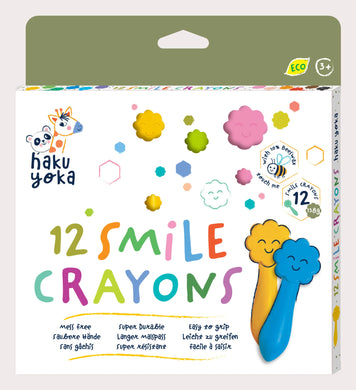 Haku Yoka Smile Crayons  12 Colours