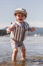 Load image into Gallery viewer, Swim Vests Brown Stripe