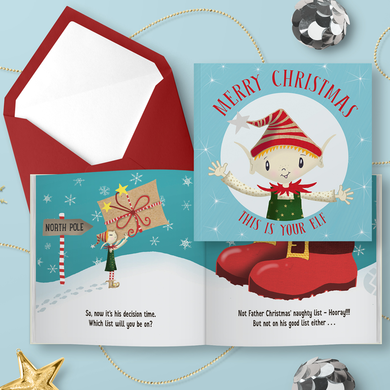 Christmas Card Elf Book