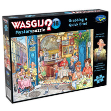 Load image into Gallery viewer, HOLDSON PUZZLE - WASGIJ MYSTERY 18 - 1000PC (GRABBING A QUICK BITE)