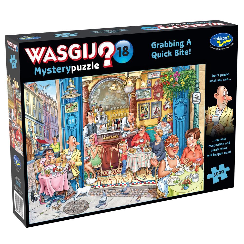 HOLDSON PUZZLE - WASGIJ MYSTERY 18 - 1000PC (GRABBING A QUICK BITE)