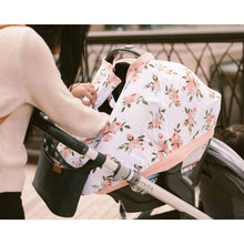 Load image into Gallery viewer, Muslin Car Seat Capsule Canopy Cover V2 - Watercolour Roses