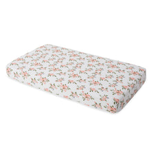 Load image into Gallery viewer, Cotton Muslin Cot Sheet - Watercolour Roses