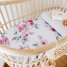 Load image into Gallery viewer, Lilac Skies | Bassinet Sheet / Change Pad Cover