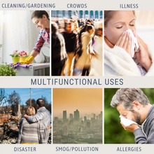 Load image into Gallery viewer, PREMIUM FACE MASK SET - 3 LAYER 100% COTTON REUSABLE FACE MASK - BLACK LARGE SIZE