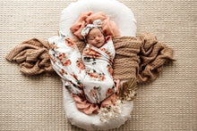 Load image into Gallery viewer, Rosebud | Baby Jersey Wrap &amp; Topknot Set