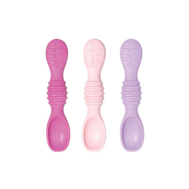 Bumkins Silicone Dipping Spoons 3pk - Lollipop - Pink