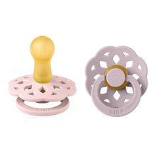 Load image into Gallery viewer, BIBS Boheme Pacifiers (2pk) - BLOSSOM/DUSKY LILAC