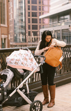 Load image into Gallery viewer, Muslin Car Seat Capsule Canopy Cover V2 - Watercolour Roses