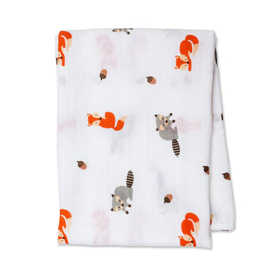 Forest Friends - Cotton Muslin Swaddle