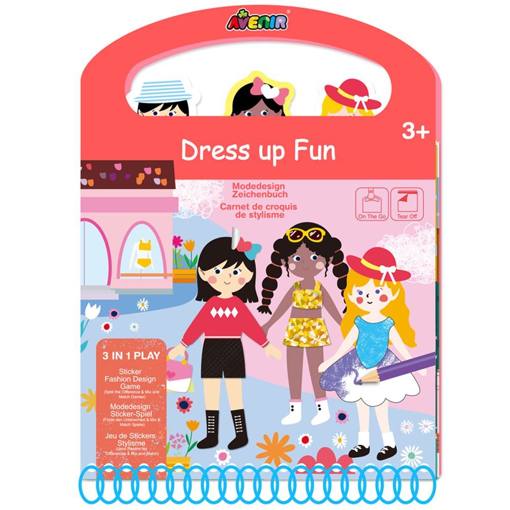 AVENIR - 3 IN 1 PLAYBOOK - DRESS UP FUN