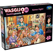 Load image into Gallery viewer, HOLDSON PUZZLE - WASGIJ DESTINY 25 - 1000PC (GAMES NIGHT!)