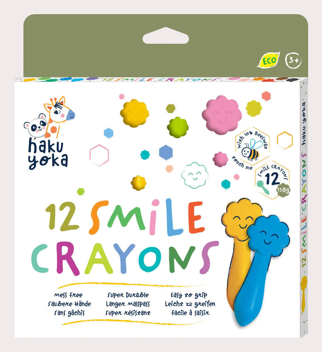 Haku Yoka Smile Crayons  12 Colours