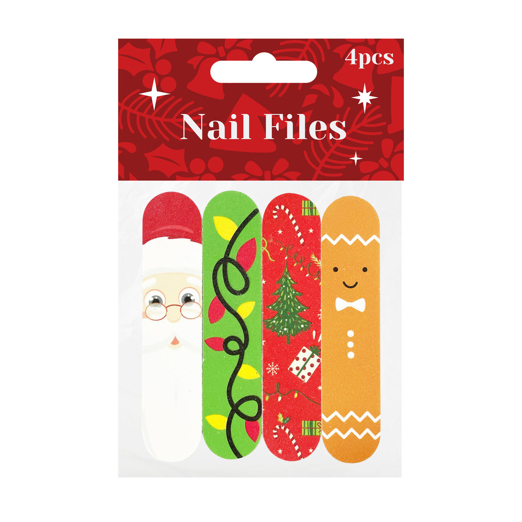 Xmas Nail Files 9cm 4pc