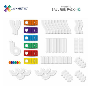 Connetix Rainbow 92 Piece Ball Run Pack