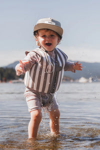 Swim Vests Brown Stripe