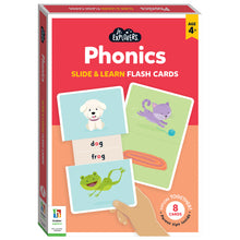 Load image into Gallery viewer, Junior Explorers Phonics Slide &amp; Learn Flash Cards Ages 4+