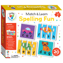 Load image into Gallery viewer, Building Blocks Match &amp; Learn Spelling Fun