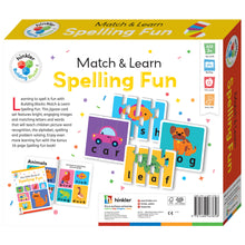 Load image into Gallery viewer, Building Blocks Match &amp; Learn Spelling Fun
