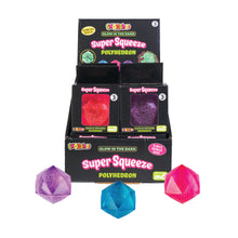 Load image into Gallery viewer, Smoosho’s Super Squeeze Glow In The Dark Polyhedron