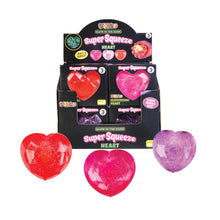 Load image into Gallery viewer, Smoosho’s Super Squeeze Glow in the Dark Heart