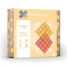 Load image into Gallery viewer, Connetix 2 Piece Base Plate Lemon &amp; Peach Pack