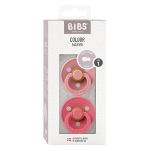 BIBS Colour Round - Dusty Pink/Coral   - (2pk)