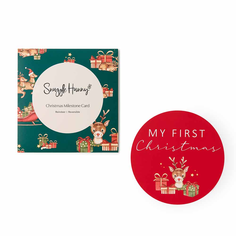 Reindeer Reversible Single Milestone Card