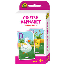 Load image into Gallery viewer, School Zone Flash Cards: Go Fish Alphabet Game Cards Ages 4+