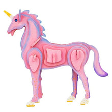 Load image into Gallery viewer, ROBOTIME PAINTING 3D WOODEN UNICORN