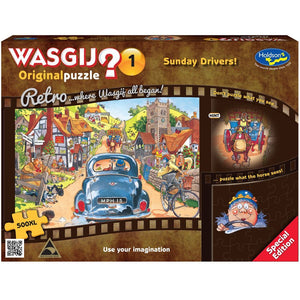 Wasgij XL: 500 Piece Puzzle - Sunday Drivers