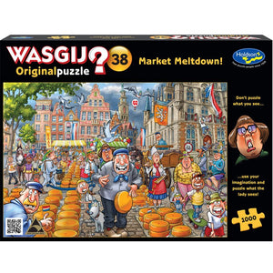 HOLDSON PUZZLE - WASGIJ ORIGINAL 38, 1000PC (MARKET MELTDOWN!)