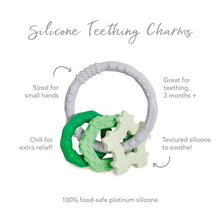 Load image into Gallery viewer, Silicone Teething Charms: Green