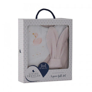 Bib, Burp & Teether Set (Swan Princess)