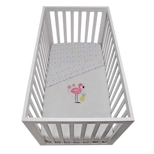 Lolli Living Cotton Cot Waffle Blanket (Flamingo) - 110 x 120 cm