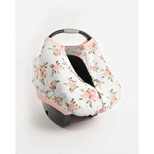 Load image into Gallery viewer, Muslin Car Seat Capsule Canopy Cover V2 - Watercolour Roses