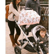 Load image into Gallery viewer, Muslin Car Seat Capsule Canopy Cover V2 - Watercolour Roses