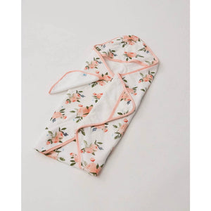 Hooded Towel + Wash Cloth - Watercolour Roses