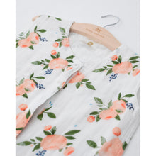 Load image into Gallery viewer, Cotton Muslin Sleeping Bag - Watercolour Roses