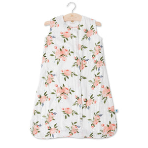 Cotton Muslin Sleeping Bag - Watercolour Roses