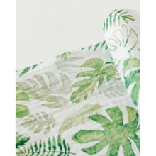 Load image into Gallery viewer, Single Cotton Muslin Swaddle - Tropical Leaf