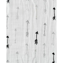 Load image into Gallery viewer, Single Cotton Muslin Swaddle - Arrow