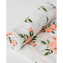 Load image into Gallery viewer, Single Cotton Muslin Swaddle - Watercolour Roses