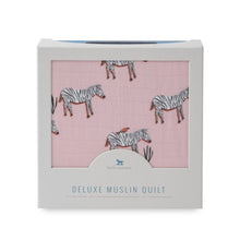 Load image into Gallery viewer, Deluxe Muslin Quilt - Zebra