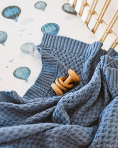 River | Diamond Knit Baby Blanket
