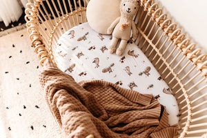 Snuggle Hunny Hazelnut | Diamond Knit Baby Blanket