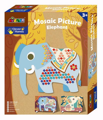 Mosaic Picture Kit - Elephants