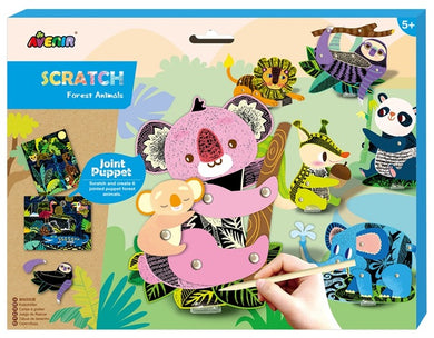 Scratch Jointed Puppet Kit Forest Animals
