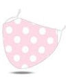 MASKiT Adult Face Mask Large Polk dots PINK